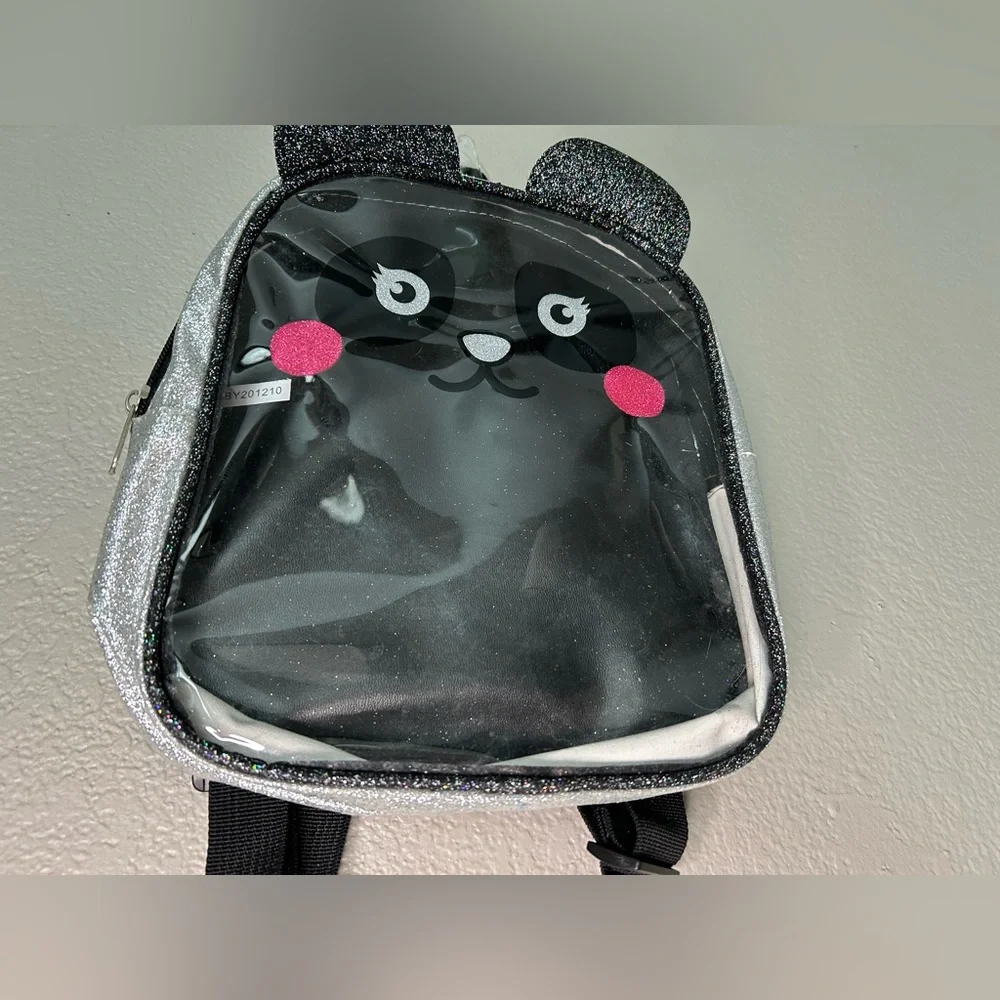 Mini Clear Transparent Panda Backpack Toddler Children School Animal Character